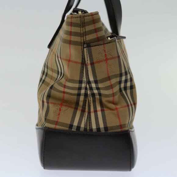 Burberry Nova Check Hand Bag Canvas Beige - Picture 3 of 16
